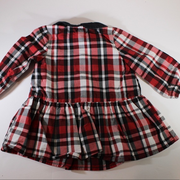 GAP Baby Gap Plaid Red White Black Dress Tunic - Picture 2 of 6
